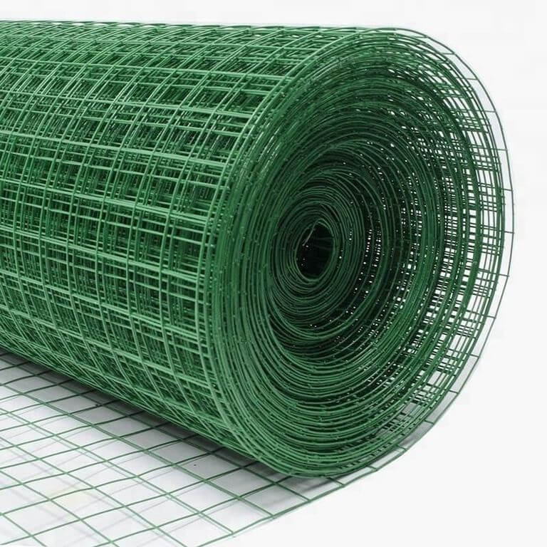 Сварная зеленая сетка в ПВХ 100x100 мм